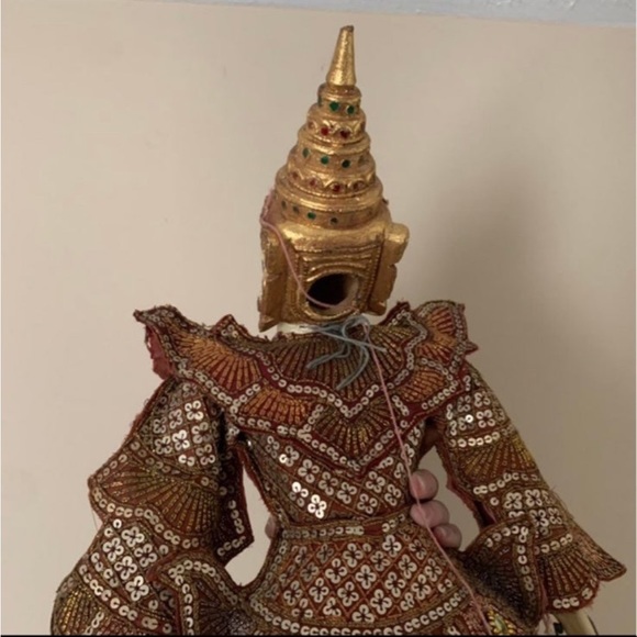 Indonesian Thai Burmese Asian Handmade Marionette Wooden Puppet LARGE - Picture 8 of 10